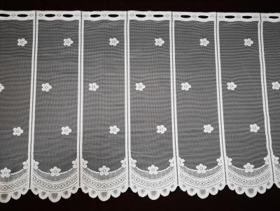 Záclona biela metrážová vitrážka „1diel 15cm“