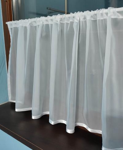 Hotová záclona biela krajková (FK 0022) 160cm × 400cm