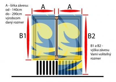 Záves dekoračný mertážový „Linea“