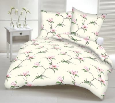 Obliečka bavlnená „Magnólia“ rozmerov: 70cm×90cm (2ks) + 140cm×200cm (2ks)