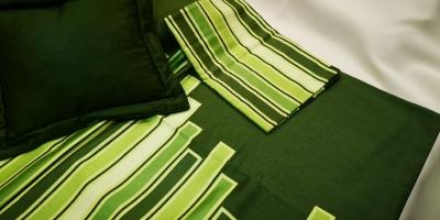 Obliečka saténová „Polovník“ rozmerov: 70cm×90cm (2ks) + 140cm×200cm (2ks) + vankúšik 30cm×35cm (2ks)