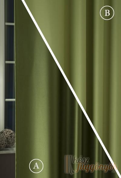Black-out sötétítő függöny, méterárú, „Pierot“ oliva-zöld 013