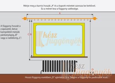 Voile, fényáteresztő függöny, méterárú „Fekete csíkok“