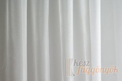 Fehér organza méterárú függöny bézs mintával „CARBONA 290/02” – elegáns megjelenés