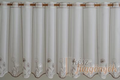 Színes csipke vitrázs függöny méterárú „V/2935” – dekoratív ablakfüggöny