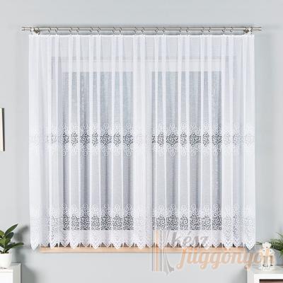 Jacquard, fehér fényáteresztő függöny, méterárú „A 36 25“