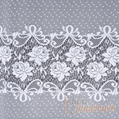 Jacquard, fényáteresztő függöny, méterárú „Jacquard virág“ 017480