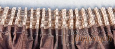 Jacquard, fényáteresztő függöny, méterárú hímzett hatású 