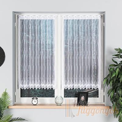 Jacquard, fényáteresztő függöny, méterárú „nemgyűrődő mintázot egészmagasságában&quot; nyílások 12cm
