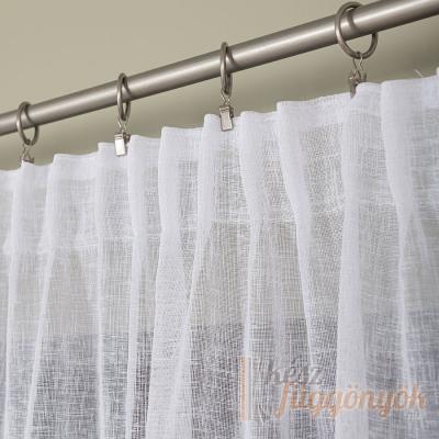 Jacquard, fehér fényáteresztő készfüggöny méretei: magasság 2,5m x szélleség 3m