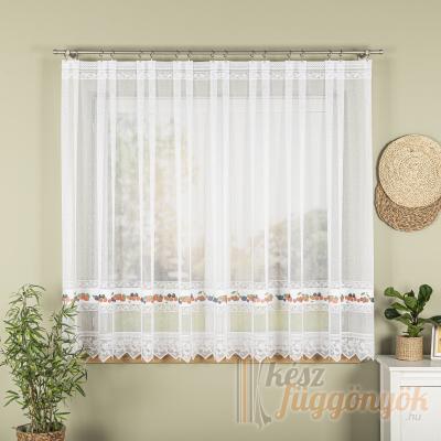 Jacquard, fényáteresztő függöny, méterárú „gyümölcs“ 
