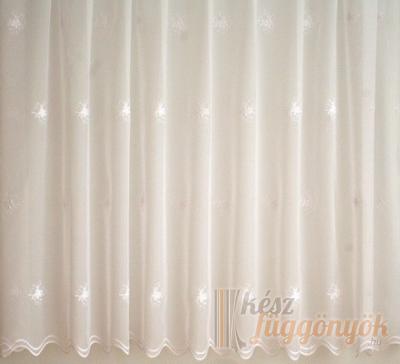 Voile, fényáteresztő függönyi, hímzett sablé méterárú T/3729
