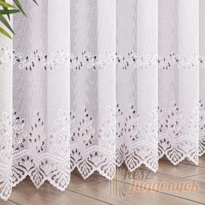 JODA fehér jacquard kész függöny – ráncoló nélkül