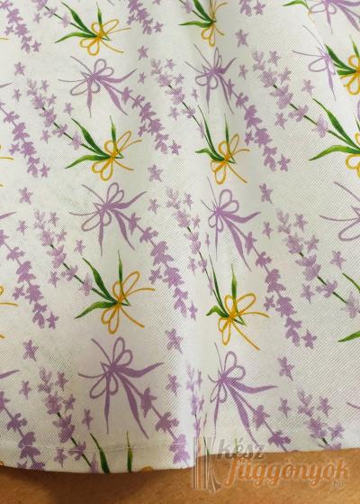 Kör alakú abrosz dekoratív Ø 140cm virágok 02