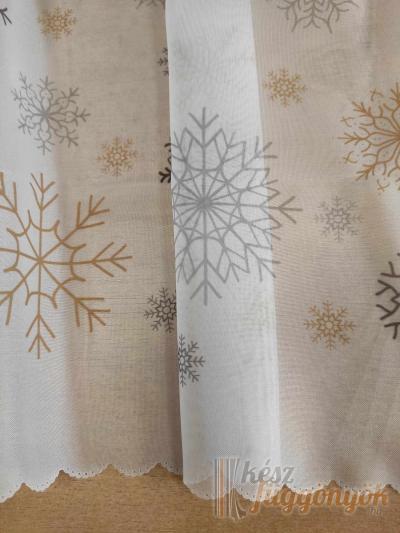 Kész, rövid vitrázs, fényáteresztő függöny, „karacsonyi“ magasság: 40cm széleség: 100cm