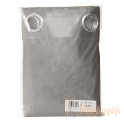 Készrevarrt, sötétítő függöny, „Velvio“ 2db sötét szürke körökre