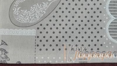 Asztalterítő, méterárú Poliészter/pamut „Pöttyök”