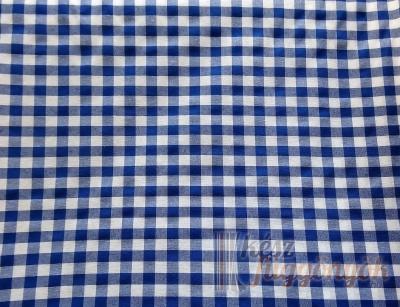 Asztalterítő, méterárú  Poliészter/pamut „Retro“ kék anyag