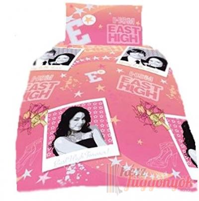 Gyermek ágyneműhuzat, „High school musical“ méretei: 70cm×90cm (1db) + 140cm×200cm (1db)