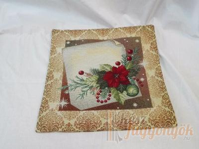 Goblen dísz párnahuzat méretei: 43 × 43cm
