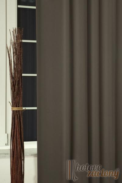Záves black-out metrážový antracit „Uni prima“ 46