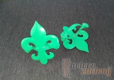 Dekoračný štipec detská izba farba: zelená tvar: štít