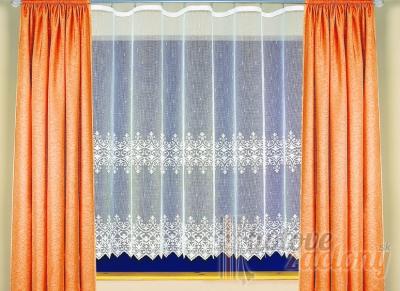 Hotová biela záclona žakár „Toscana“