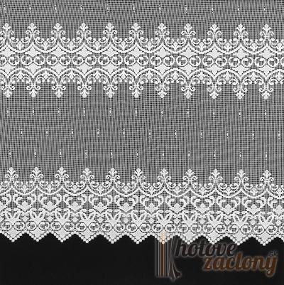 Hotová biela záclona žakár „Toscana“