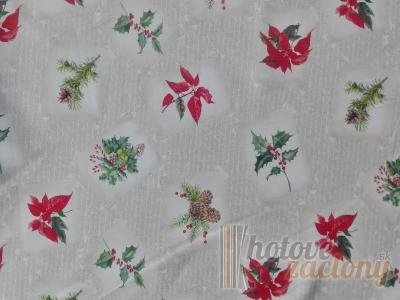 Vianočný obšitý obrus Vami zvolených rozmerov 3, material: bavlna