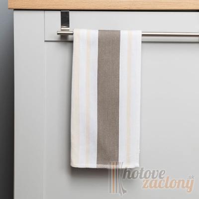 Sada béžových kuchynských utierok rozmeru: 50 x 70cm, obsahuje: 3ks v balení