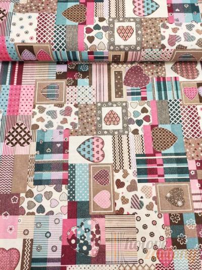 Obrusovina metráž alebo šitie na mieru kvietky