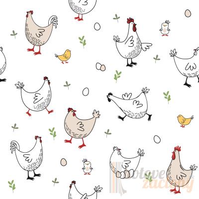 Veľkonočný obrus „Sliepočka“ – metráž šírka 160 cm