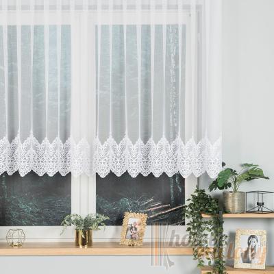 Biela vyšívaná záclona výška 120 cm (metráž)