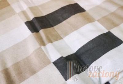 Obliečka flanelová sivá geometrické vzory 70cm×90cm (1ks) + 140cm×200cm (1ks)