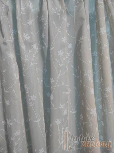 Záves ľahký mertážový „kapucino záves so záťažovým olovkom“