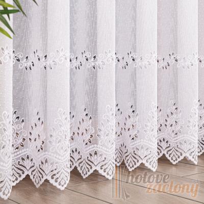 JODA biela žakarová hotová záclona bez riasenky