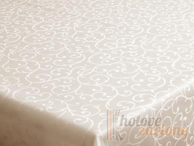 Dekoračný teflónový obrus krémový rozmerov: 40 x 80cm 