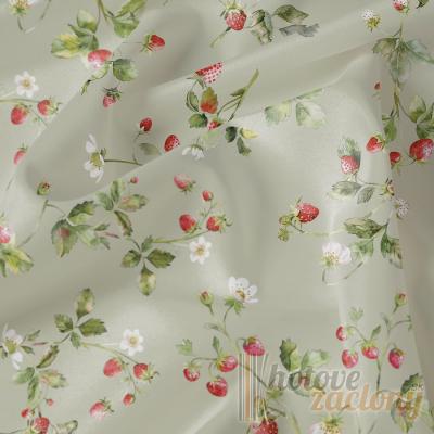 Záves metrážový „jahody“ šírka 160 cm