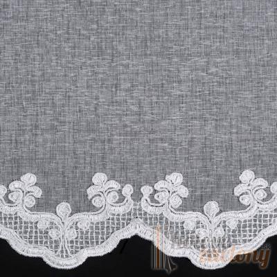 Záclona metrážová vitrážka „dva rady výšiviek“ 