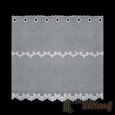 Záclona metrážová vitrážka „dva rady výšiviek“ 