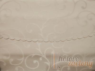 Teflonový obrus krémový oválny: Ø 150 x 220 cm vzor 2