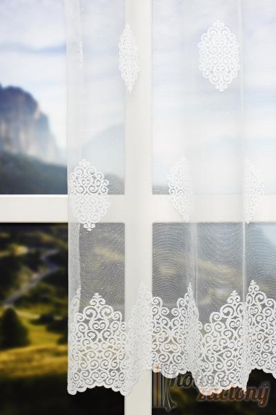 Záclona krémová metrážová Žakár 