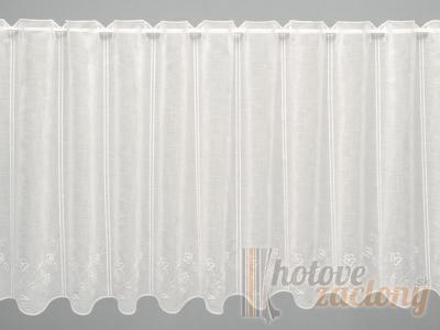 Záclona krémová 02 metrážová vyšívaná „1 diel 16cm“ 02