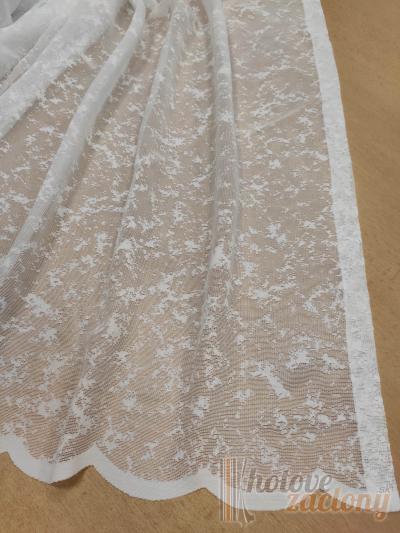 Záclona metrážová Žakár „Agáta“ rovný spodok bez olovka