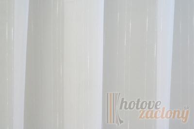Záclona metrážová voál DKM 01/1500 biela – elegantná záclona na mieru