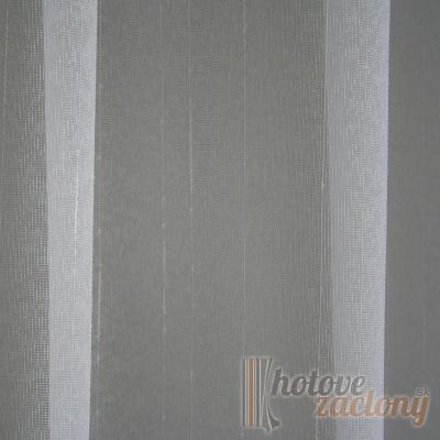 Záclona metrážová voál „Barbara“ biela – jemná elegantná záclona na mieru