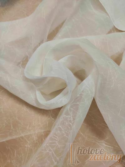 Záclona metrážová kreš krémová – elegantná záclona s jemnou textúrou na mieru