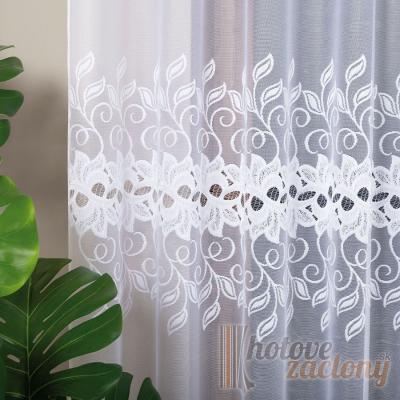 Hotová biela záclona žakár 