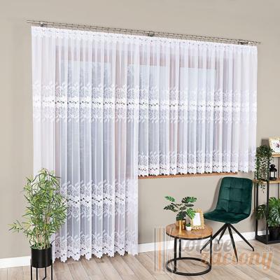 Hotová biela záclona žakár 