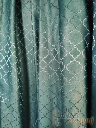 Hotový záves zatemňujúci „tyrkisový